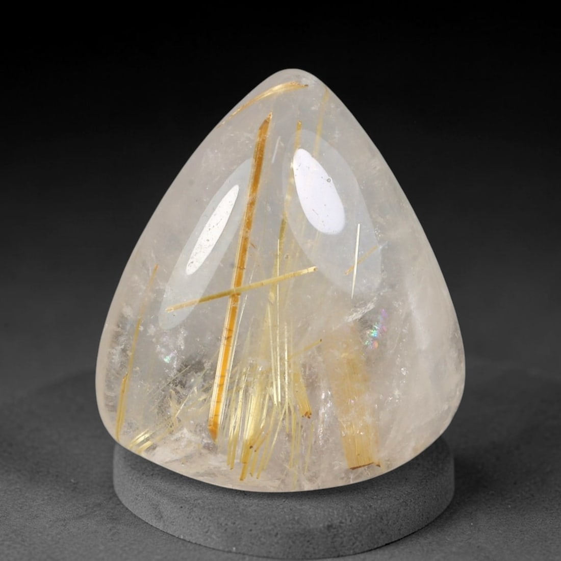 14.04 Carats Natural Brazil Golden Needle Rutile Quartz Loose Gemstone, 91FG (1 of 1)
