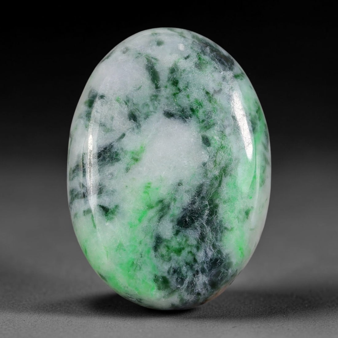 45.60ct Natural Burmese Type A Jadeite Jade Cabochon, 65FA (1 of 2)