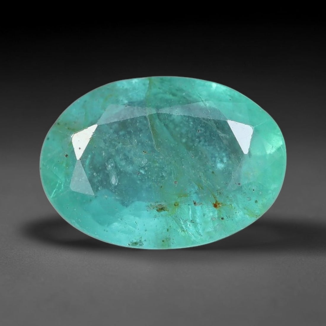 1.46 Carats Natural Zambian Green Emerald Loose Gemstone, 41AH (1 of 1)