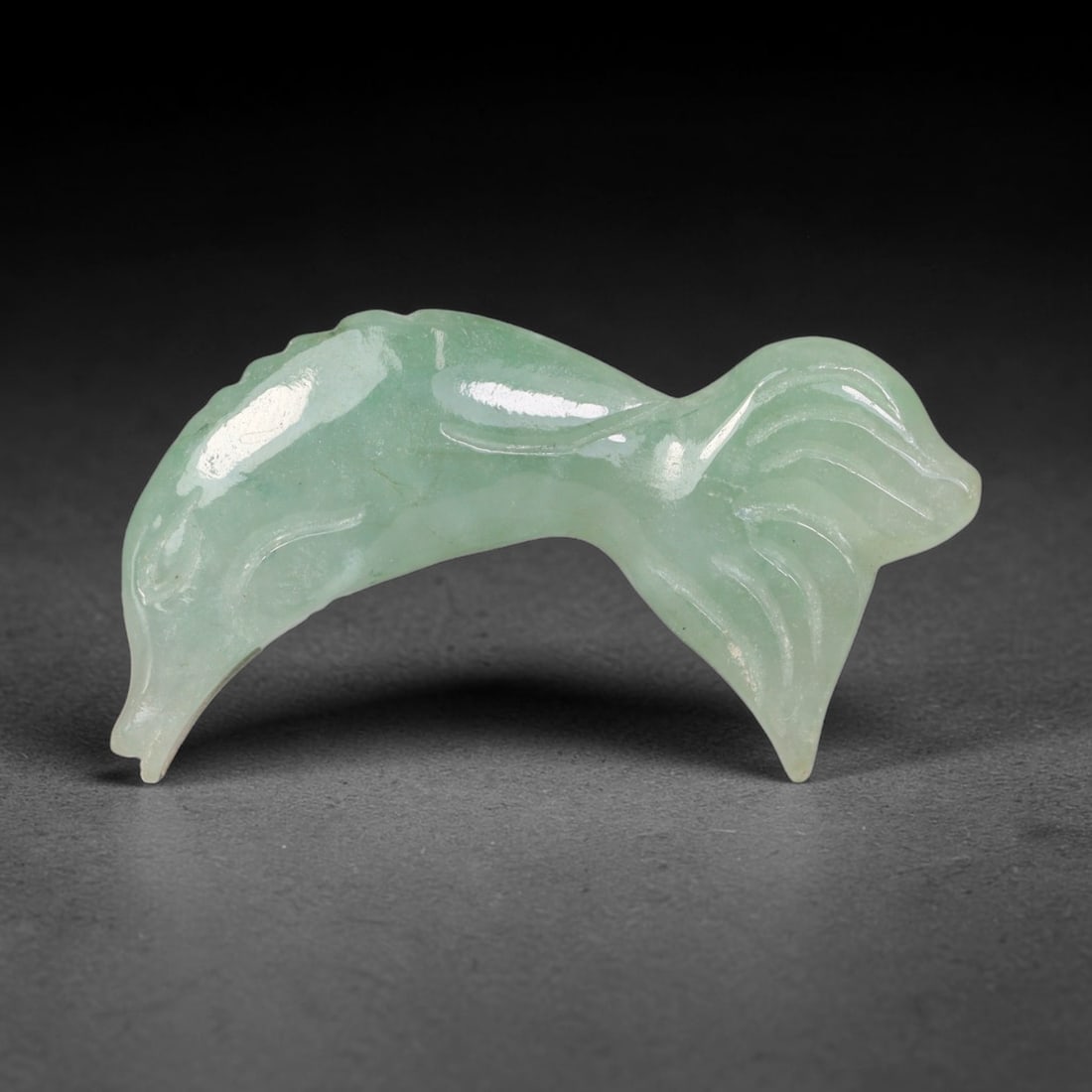 Natural Burmese Type A Jadeite Jade Hand Carved Pendant, 12BQ: Artisan hand-carved untreated Burmese Type A jadeite jade pendant measuring 35x17 mm. Carefully sculpted with detailed relief craftsmanship and finished with a smooth glossy polish. Authentic Type A j