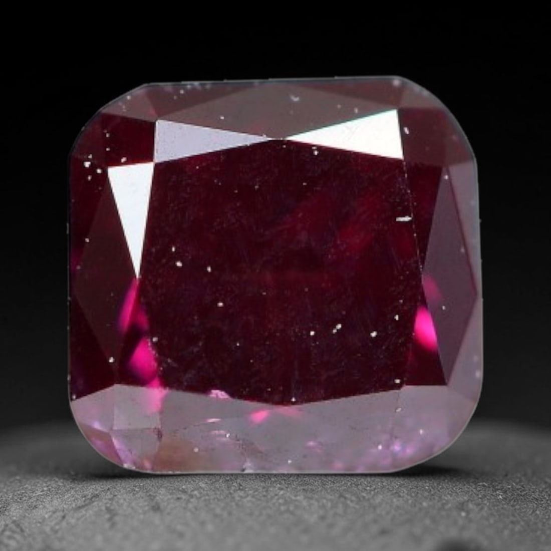 0.19ct Natural Fancy Deep Pink Diamond Loose Gemstone, 29BH: This polished natural fancy diamond features rich deep pink colouration, measured at calibrated dimensions of 3.2x3.1x1.8mm. Carefully proportioned pear faceting delivers dynamic light movement, highl