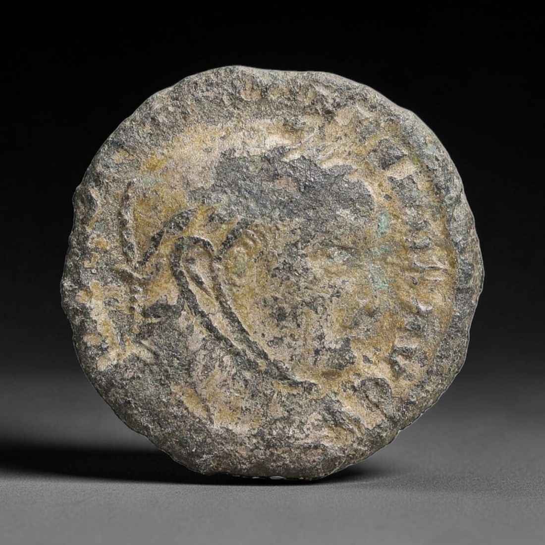 Authentic Ancient Imperial Roman Provincial AE Bronze Coin Original Burial Patina, 39BT: This genuine ancient bronze provincial coin originates from the Imperial Roman era, minted at regional provincial mints throughout the Roman Empire to facilitate local trade and civic economic activit