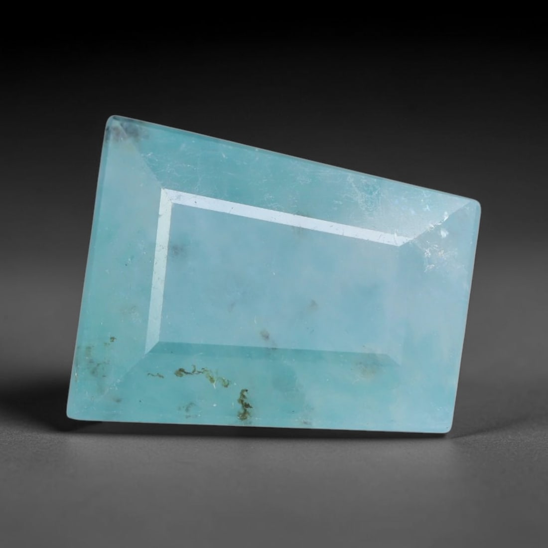 4.18ct Natural Madagascan Faceted Grandidierite Rare Loose Gemstone, 56BD, 56BD: This expertly faceted finished grandidierite holds soft translucent body tone with fine faint natural internal veining visible beneath precisely cut reflective facets within its 11.5x9.3x6mm calibrate