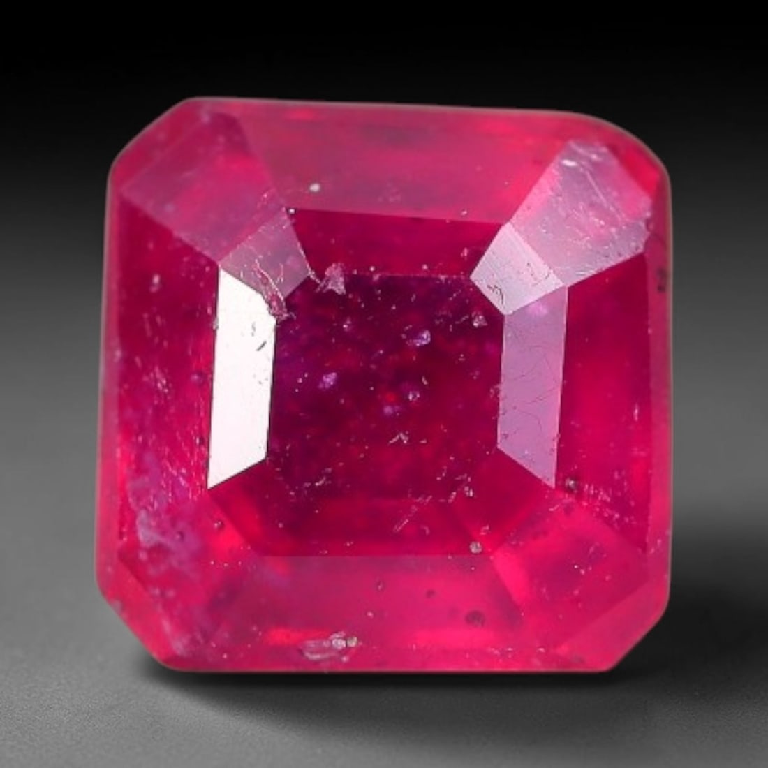 1.87 Carats Natural Madagascar Vivid Fuchsia Red Heated Ruby Loose Gemstone, 27FM, 27FM (1 of 1)