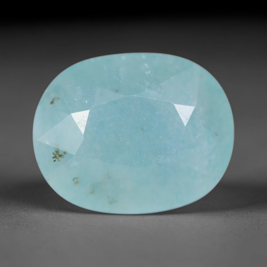 6.23ct Natural Madagascan Faceted Grandidierite Rare Loose Gemstone, 93AS, 93AS: This expertly faceted finished grandidierite holds soft translucent body tone with fine faint natural internal veining visible beneath precisely cut reflective facets within its 13.4x10.7x6.7mm calibr