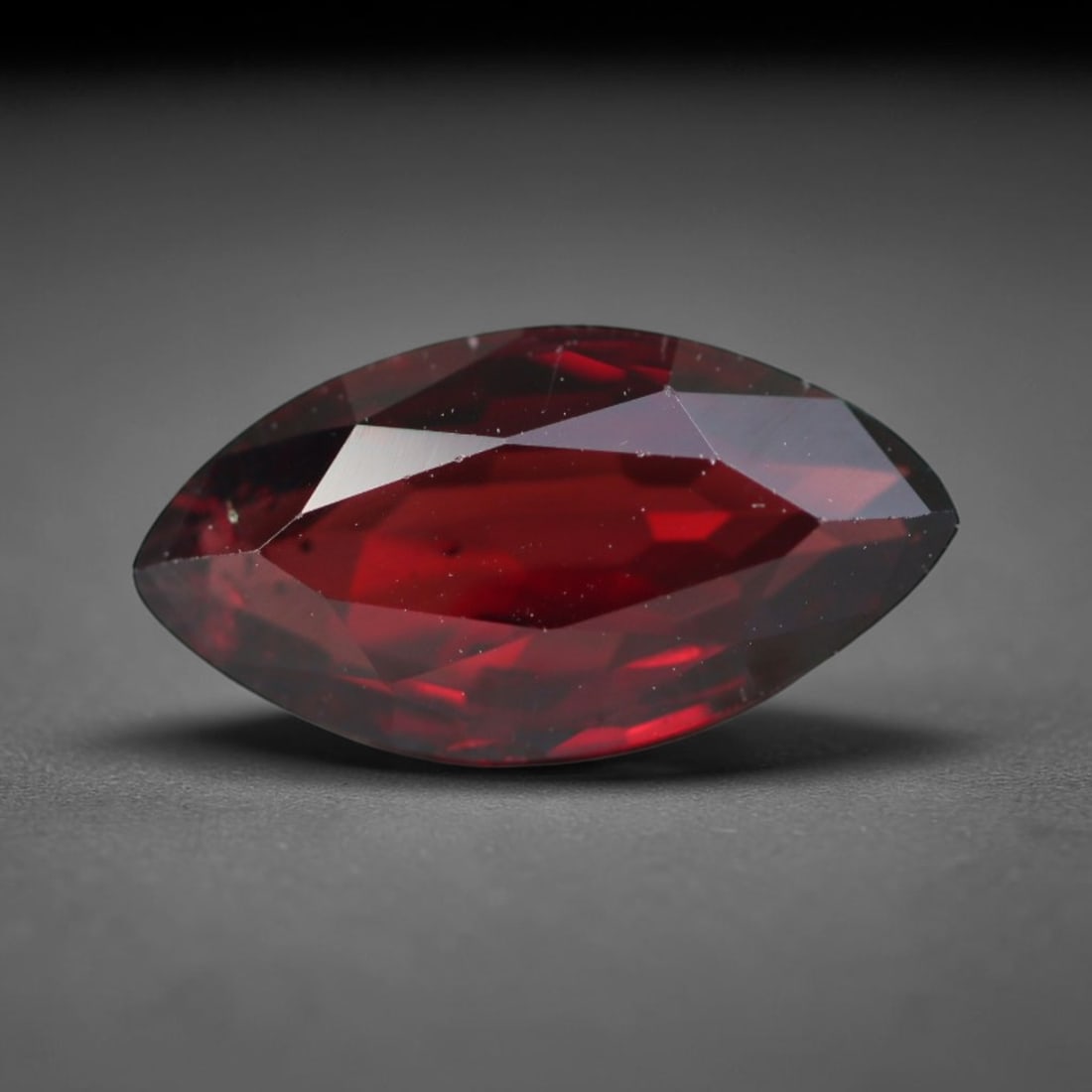 3.04ct Natural Mozambican Deep Crimson Red Faceted Almandine Garnet Loose Gemstone, 73BC, 73BC: This meticulously faceted garnet features a dense, rich red crystalline body dotted with subtle micro mineral inclusions scattered evenly throughout its transparent interior, precision-cut reflective 