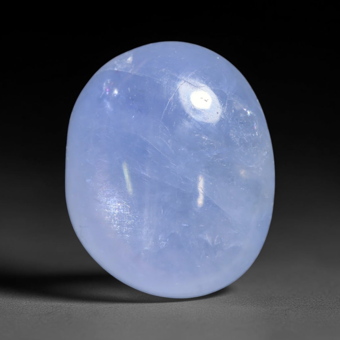 3.63ct Natural Unheated Burmese Blue Star Sapphire Oval Cabochon Loose Gemstone, 47BQ: This smoothly polished oval cabochon features natural Burmese blue star sapphire, formed with densely aligned rutile needle inclusions required to produce asterism. The gently domed surface is expertl