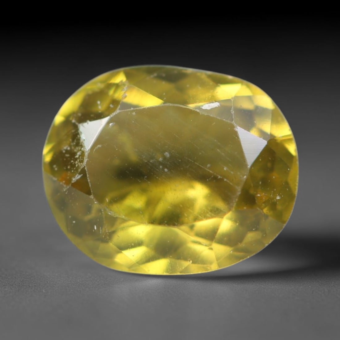 1.51ct Natural Mexican Lemon Yellow Faceted Apatite Loose Gemstone, 64BC (1 of 1)