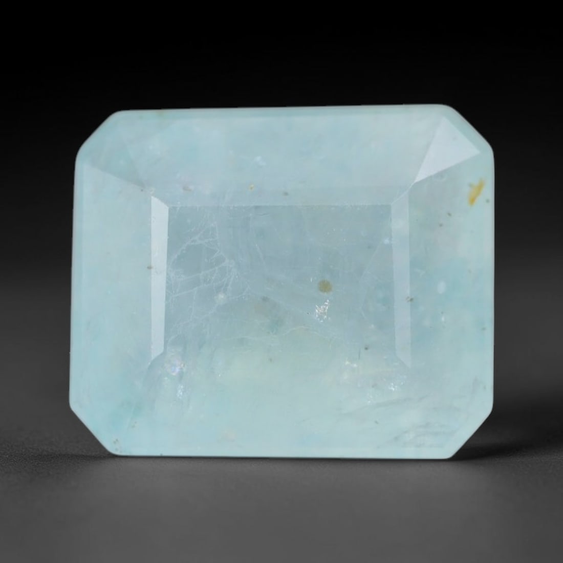 3.03ct Natural Madagascan Faceted Grandidierite Rare Loose Gemstone, 97AS: This expertly faceted finished grandidierite holds soft translucent body tone with fine faint natural internal veining visible beneath precisely cut reflective facets within its 10.2x8.6x4.7mm calibra