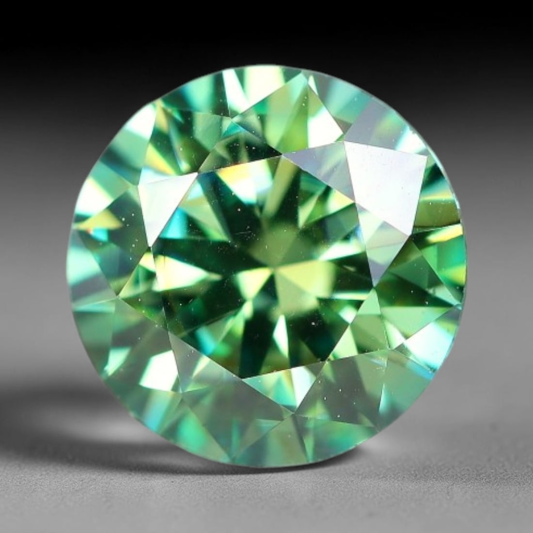 0.95 Carats Natural Teal Green Moissanite Loose Gemstone, 33FP: This lab-grown teal green moissanite measures 6.3x4mm, composed of silicon carbide with an outstanding refractive index that yields vivid, multi-hued sparkle in all lighting. Fine natural micro crysta