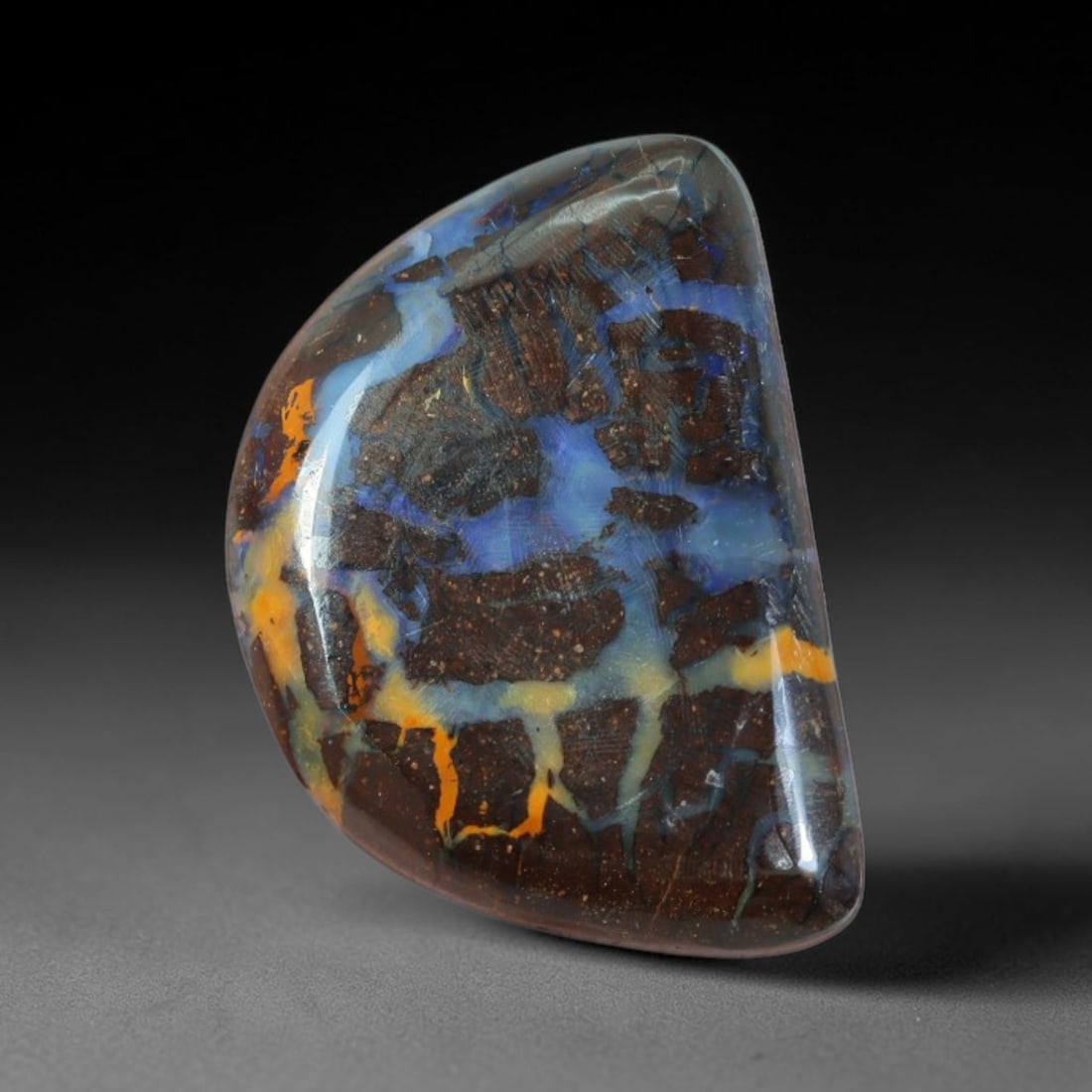 12.26ct Natural Australian Queensland Matrix Boulder Opal Cabochon, 70AT (1 of 2)