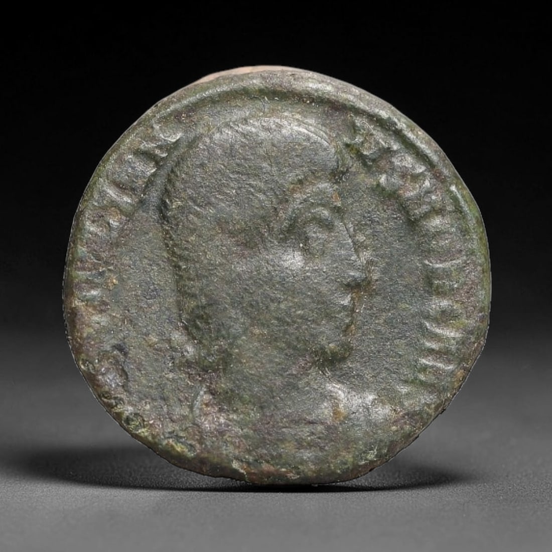 Authentic Ancient Imperial Roman Provincial AE Bronze Coin Original Burial Patina, 38BT: This genuine ancient bronze provincial coin originates from the Imperial Roman era, minted at regional provincial mints throughout the Roman Empire to facilitate local trade and civic economic activit