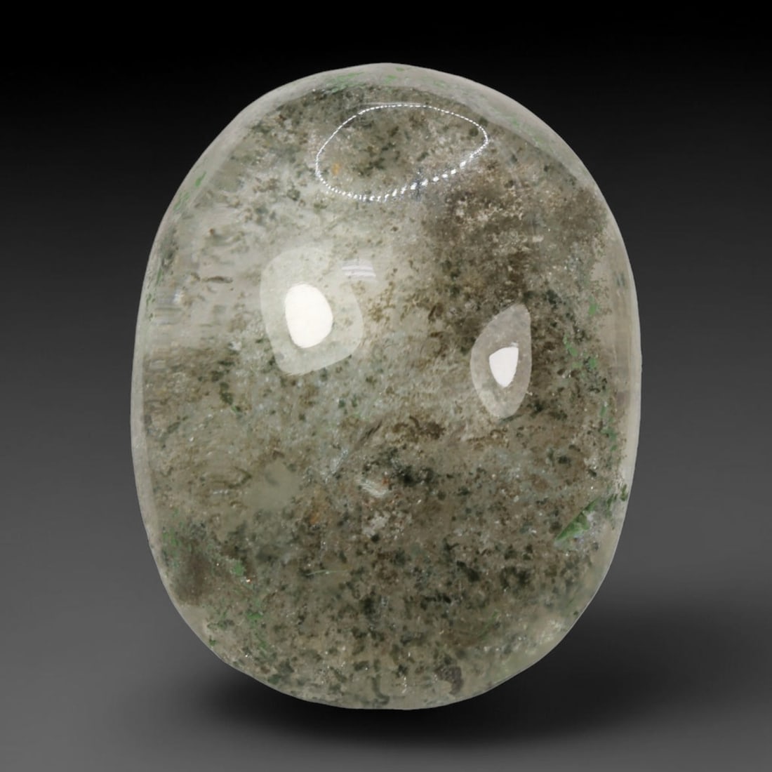 26ct Natural Brazilian Phantom Quartz Oval Cabochon Loose Gemstone, 37BM (1 of 1)