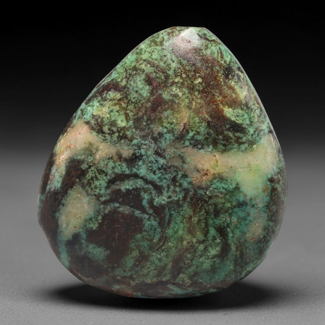 34ct Vintage Tibetan Natural Turquoise Freeform Cabochon Loose Gemstone, 89BW (1 of 1)