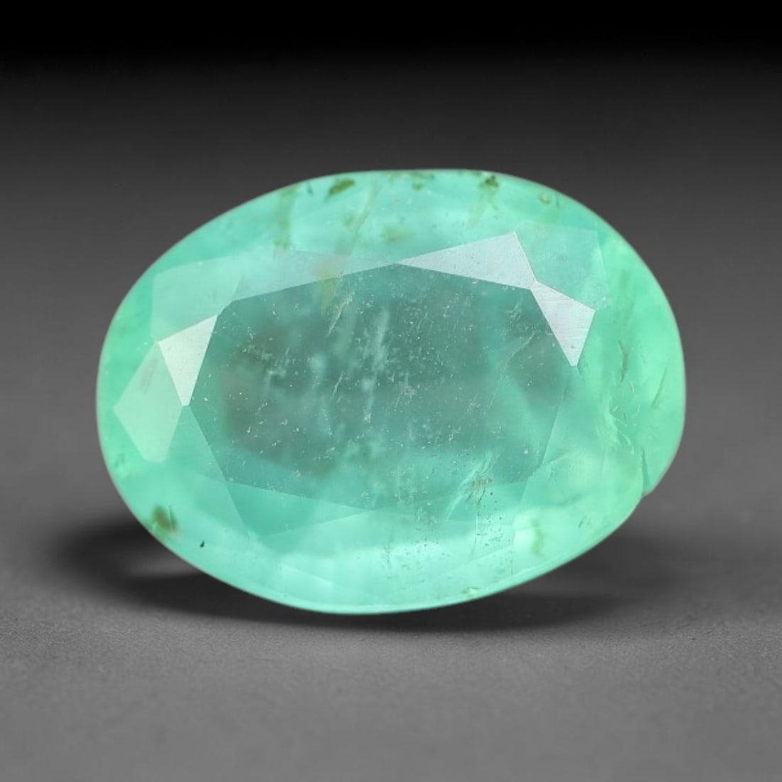 1.02 Carats Natural Zambian Green Emerald Loose Gemstone, 2FP (1 of 1)