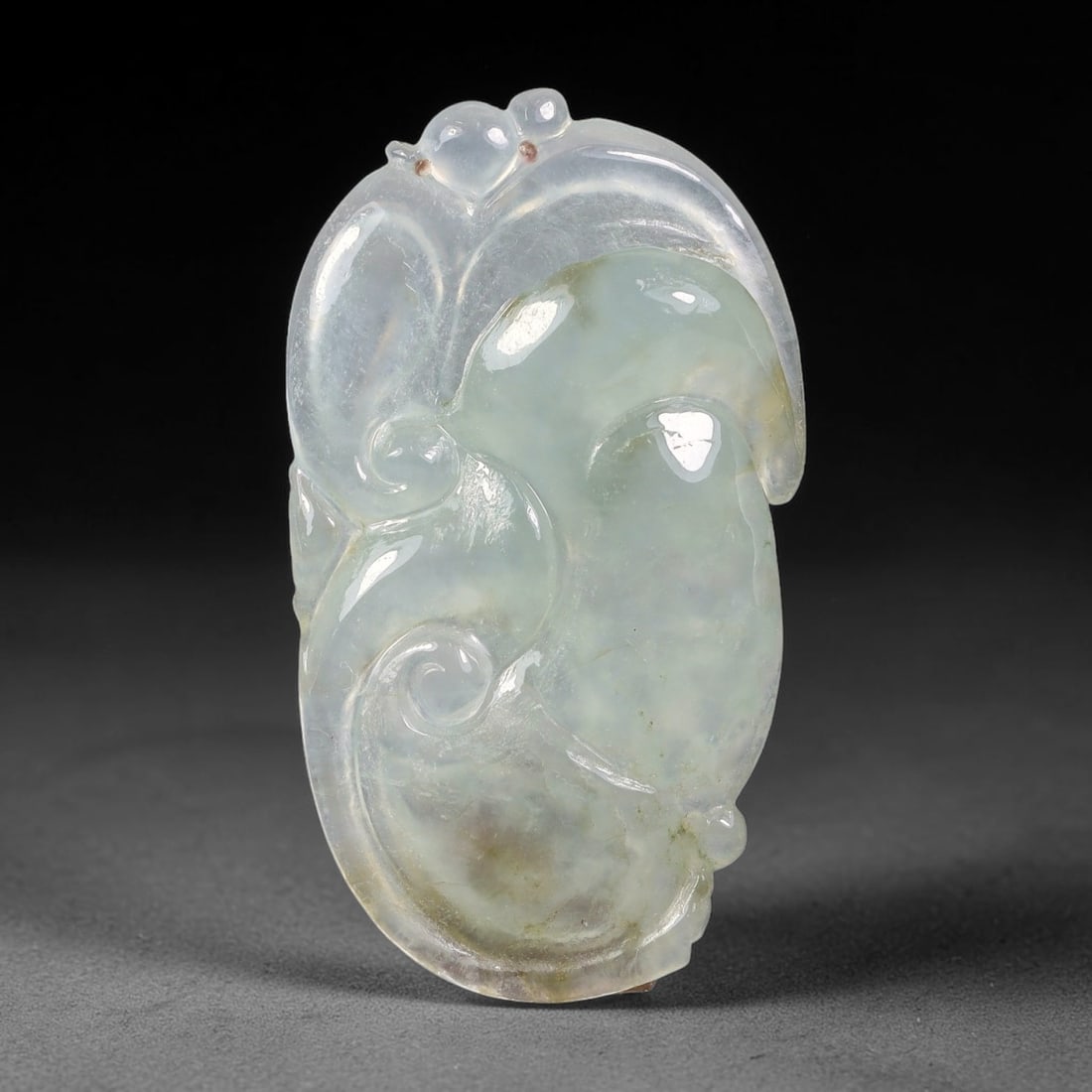Natural Burmese Type A Jadeite Jade Hand Carved Pendant, 30BS: Artisan hand-carved untreated Burmese Type A jadeite jade pendant measuring 34x19 mm. Carefully sculpted with detailed relief craftsmanship and finished with a smooth glossy polish. Authentic Type A j