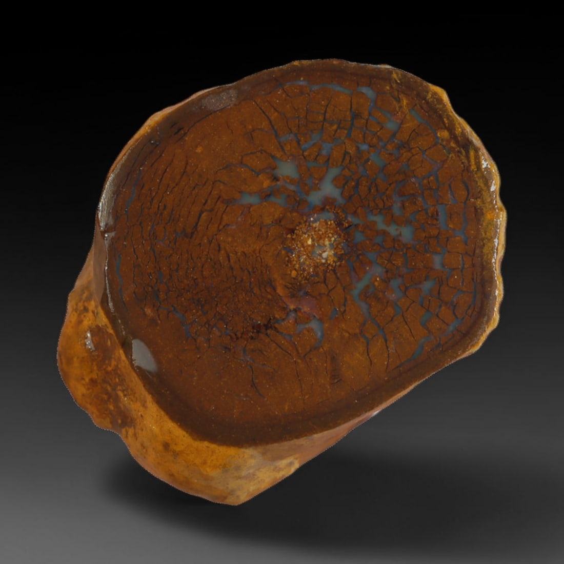 29.91ct Natural Australian Queensland Boulder Opal Sliced Slab Cutting Rough, 4AX (1 of 2)