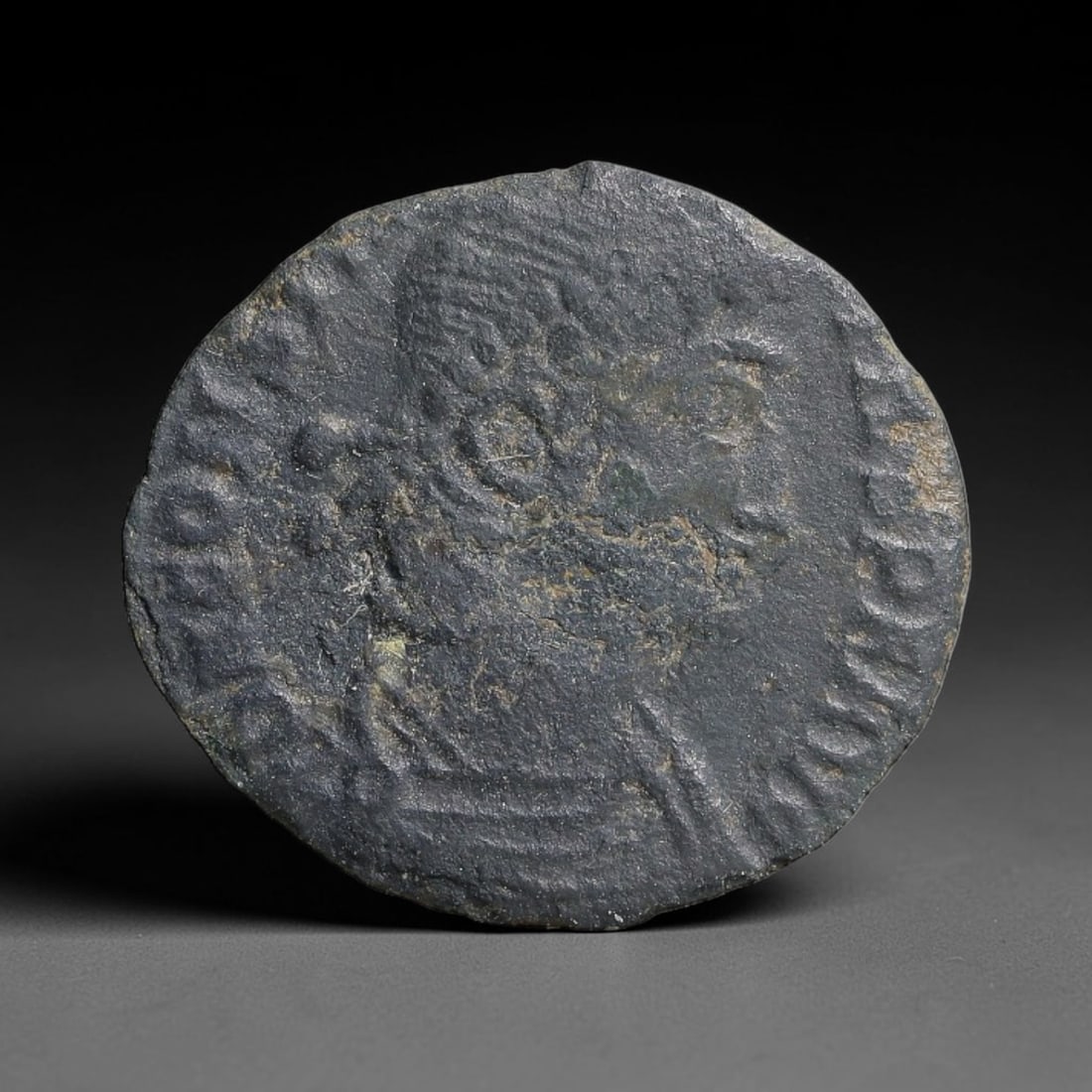 Authentic Ancient Imperial Roman Provincial AE Bronze Coin Original Burial Patina, 21BT (1 of 2)