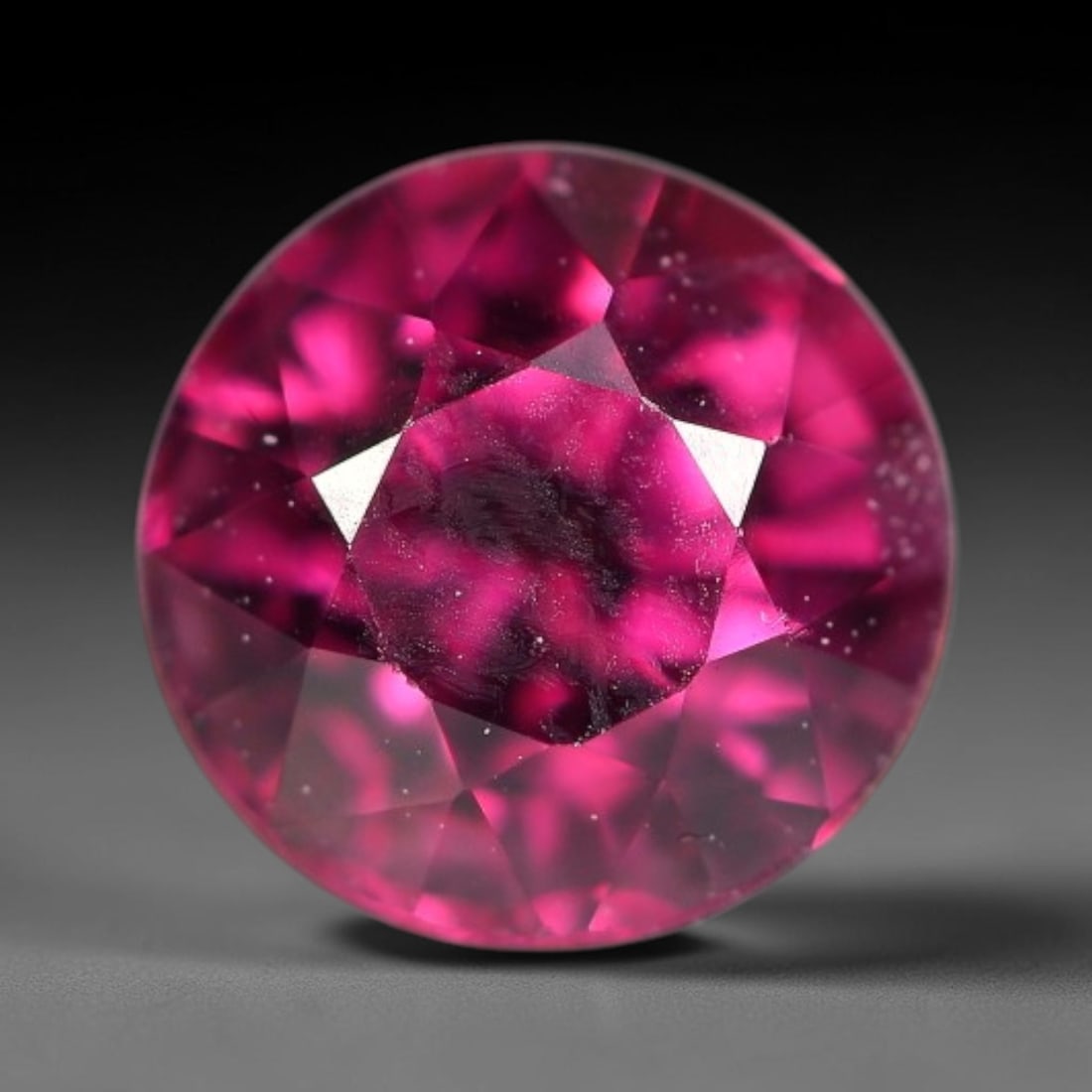 1.28ct Natural Tanzanian Rhodolite Garnet Loose Gemstone, 16BW: This natural rhodolite garnet originates from Tanzania, featuring well finished faceting that enhances light performance within the transparent crystal. Dimensions measure 6x4.6mm, fully polished and 