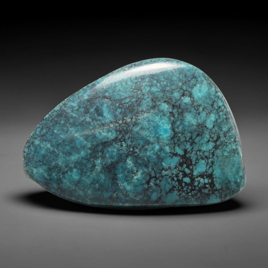 32ct Vintage Tibetan Natural Turquoise Freeform Cabochon Loose Gemstone, 74BW (1 of 1)