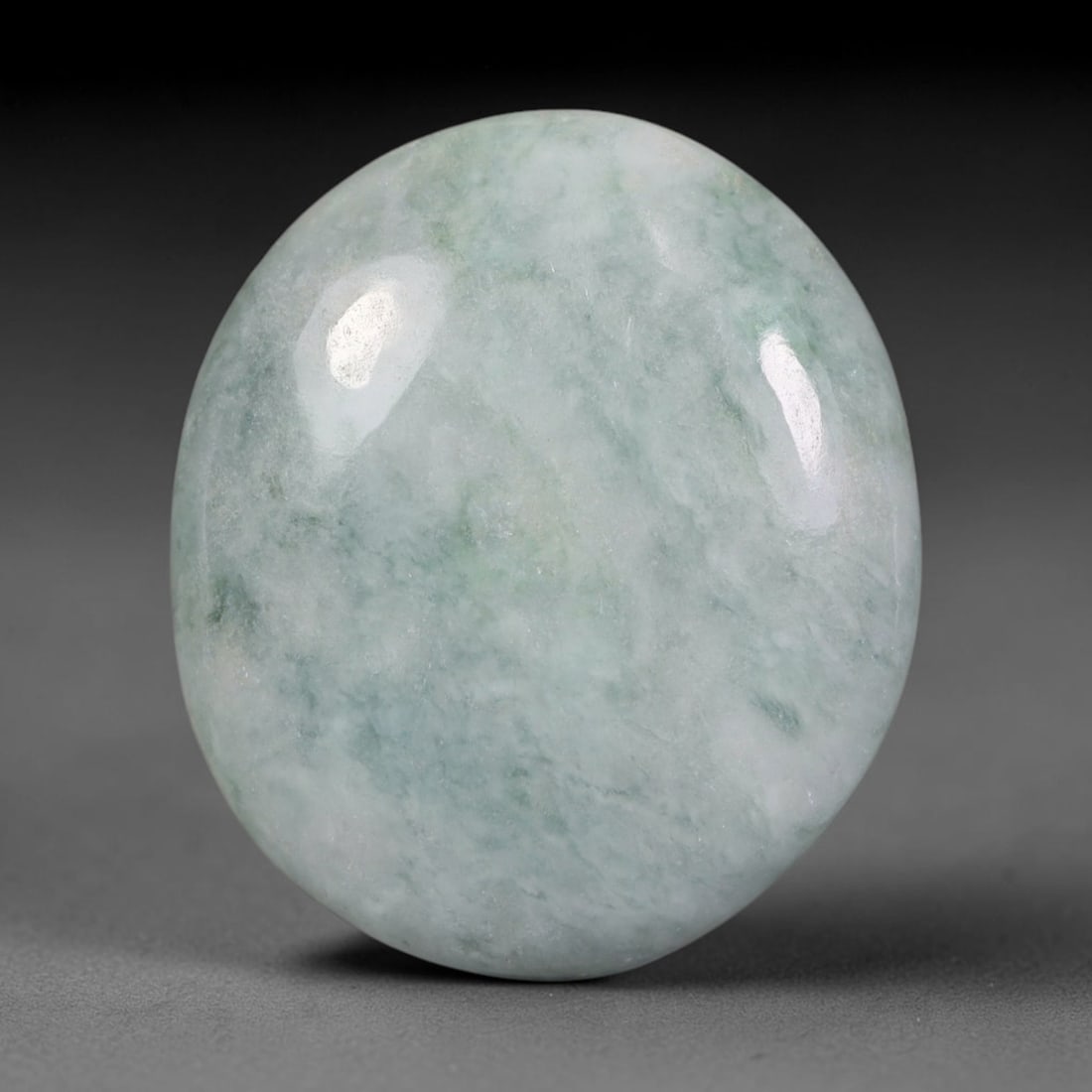34.40ct Natural Burmese Type A Jadeite Jade Cabochon, 30AL: This single loose natural Burmese Type A jadeite jade cabochon, fully untreated with no dyeing, bleaching or resin impregnation, this genuine Type A jade retains its all-natural crystalline structure 