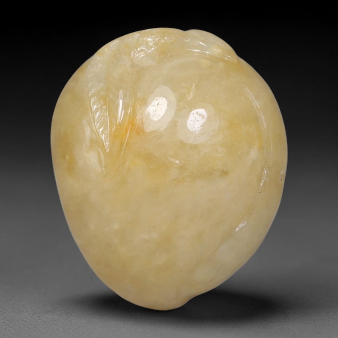 Natural Burmese Type A Jadeite Jade Hand Carved Pendant, 34BQ: Artisan hand-carved untreated Burmese Type A jadeite jade pendant measuring 24x20 mm. Carefully sculpted with detailed relief craftsmanship and finished with a smooth glossy polish. Authentic Type A j