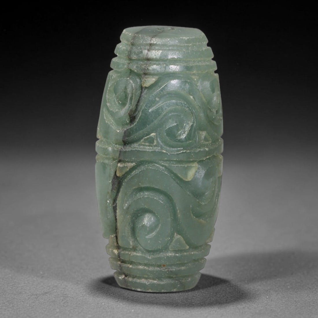 Natural Burmese Type A Jadeite Jade Hand Carved Pendant, 33BQ: Artisan hand-carved untreated Burmese Type A jadeite jade pendant measuring 26x13 mm. Carefully sculpted with detailed relief craftsmanship and finished with a smooth glossy polish. Authentic Type A j