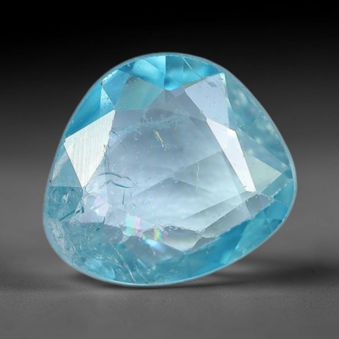 1.65ct Natural Cambodian Blue Zircon Rose Cut Loose Gemstone, 70BV: This fascinating rose cut gemstone is natural blue zircon sourced from Cambodia. The vintage-inspired rose cut facets create soft, diffused light return that beautifully showcases its vivid saturated 