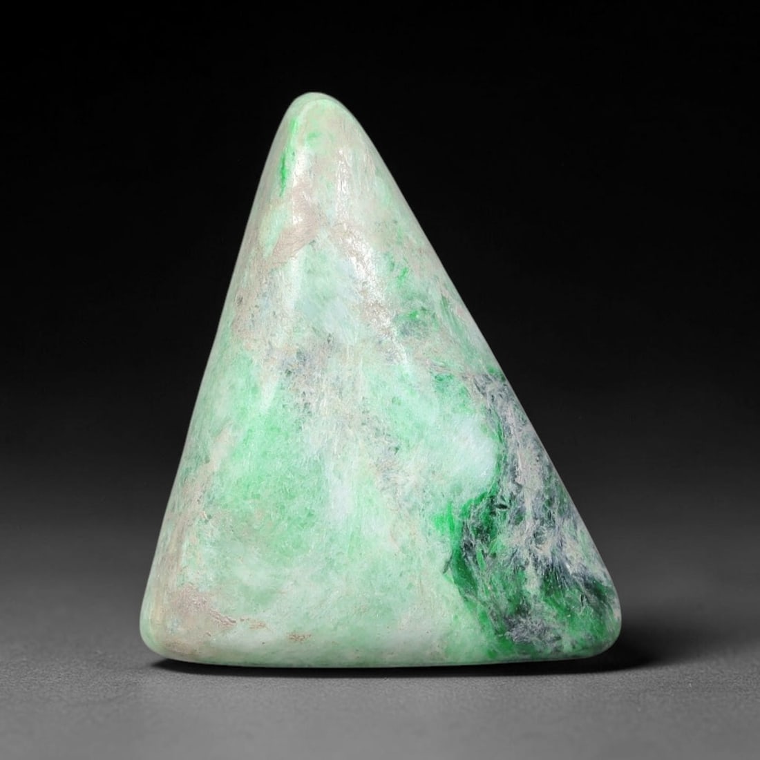 16ct Natural Burmese Type A Jadeite Jade Cabochon, 69FJ: This single loose natural Burmese Type A jadeite jade cabochon, fully untreated with no dyeing, bleaching or resin impregnation, this genuine Type A jade retains its all-natural crystalline structure 