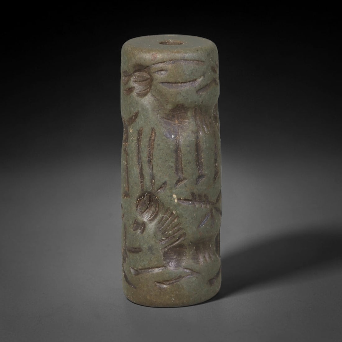 Ancient Babylonian & Kassite Cultures Stone Cylinder Seal (1900-600 BCE), 64EF (1 of 2)