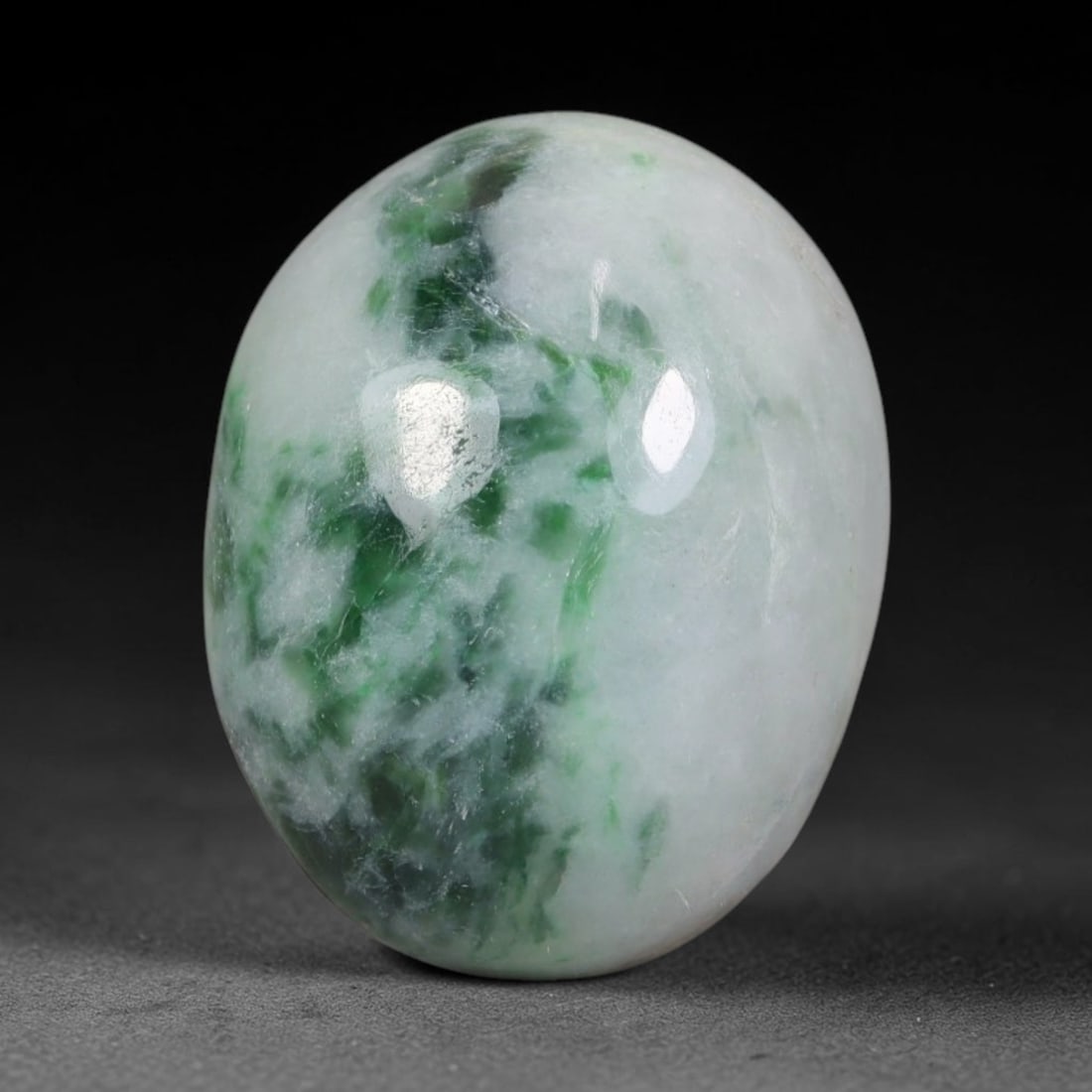 11.14ct Natural Burmese Type A Jadeite Jade Cabochon, 70AL: This single loose natural Burmese Type A jadeite jade cabochon, fully untreated with no dyeing, bleaching or resin impregnation, this genuine Type A jade retains its all-natural crystalline structure 