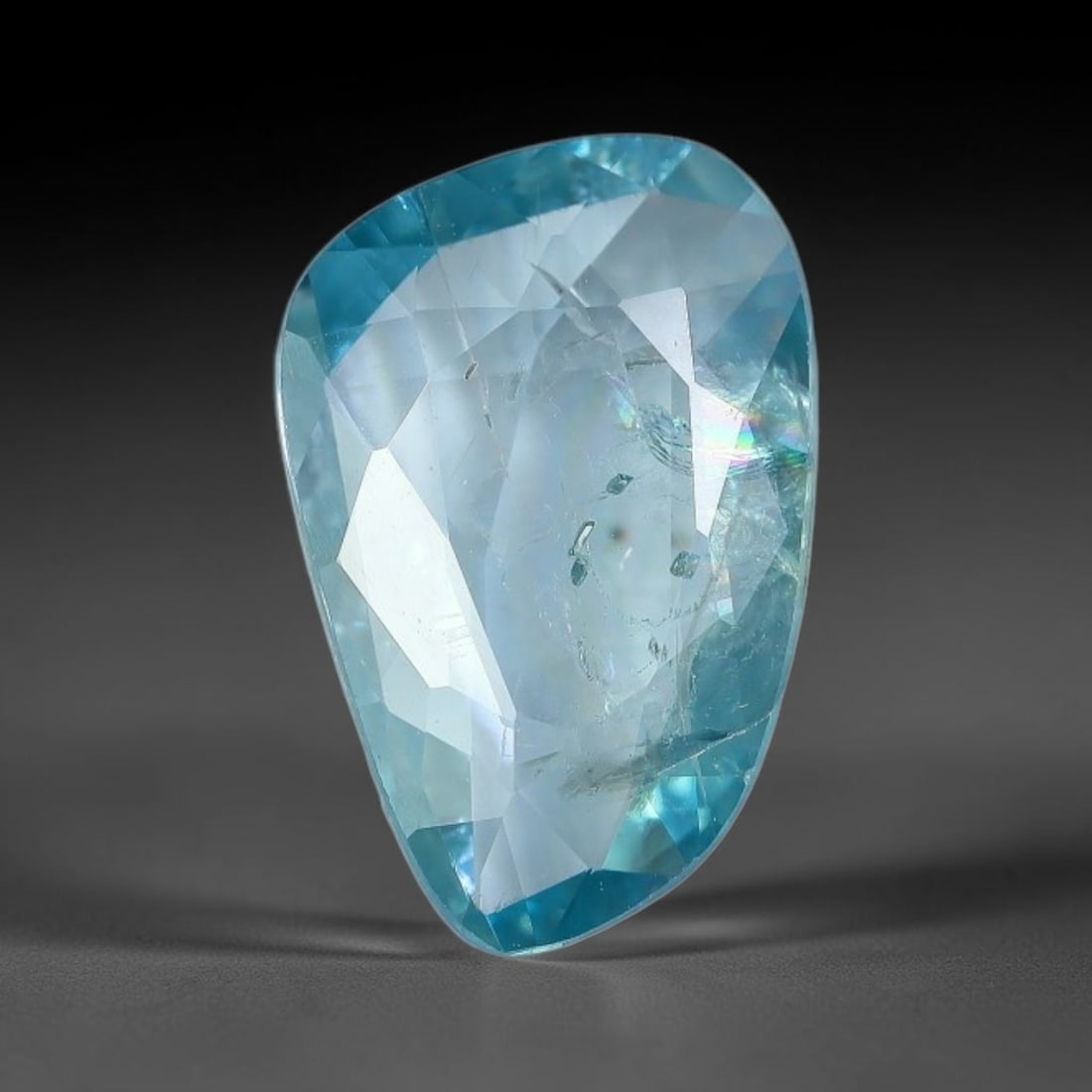 3.37ct Natural Cambodian Blue Zircon Rose Cut Loose Gemstone, 66BV: This fascinating rose cut gemstone is natural blue zircon sourced from Cambodia. The vintage-inspired rose cut facets create soft, diffused light return that beautifully showcases its vivid saturated 