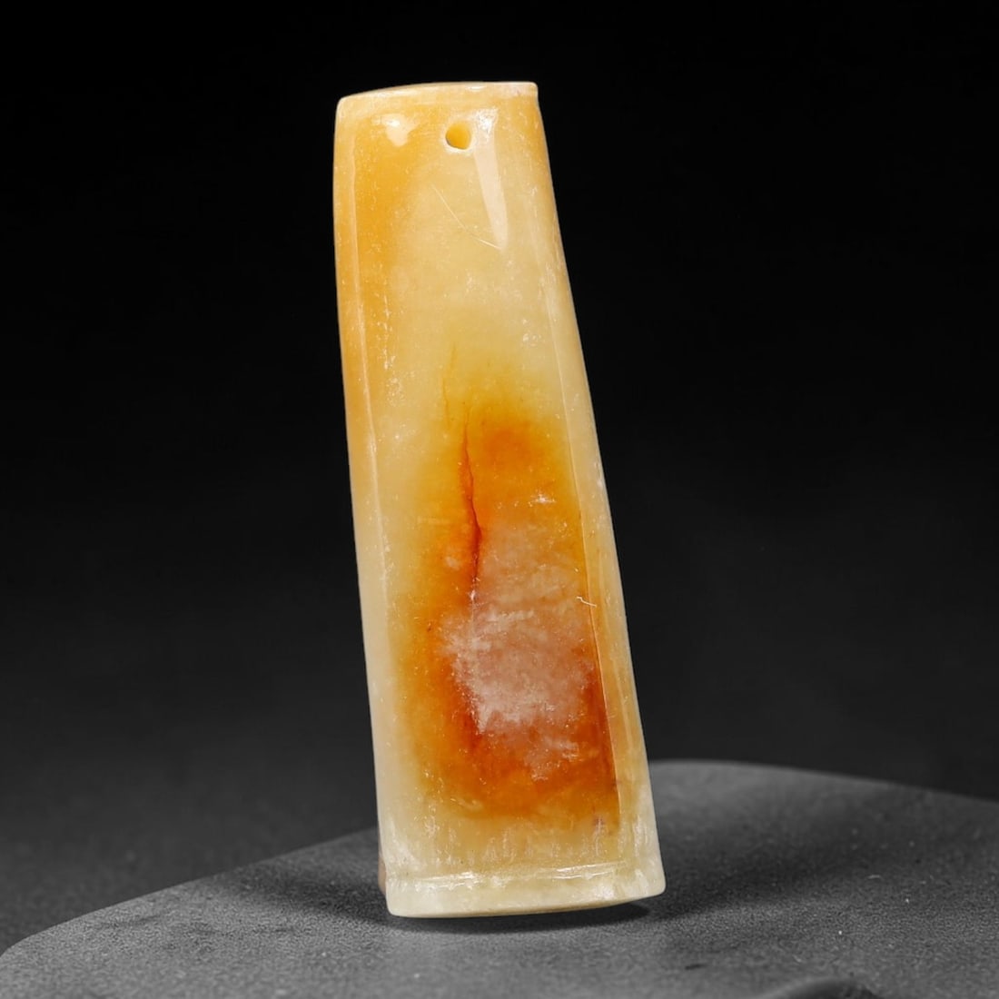 Natural Burmese Type A Jadeite Jade Hand Carved Pendant, 76BS: Artisan hand-carved untreated Burmese Type A jadeite jade pendant measuring 30x10 mm. Carefully sculpted with detailed relief craftsmanship and finished with a smooth glossy polish. Authentic Type A j