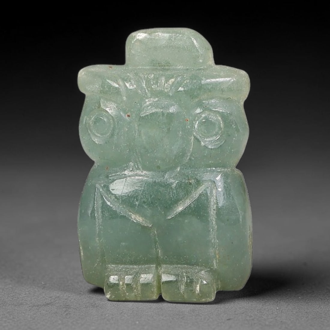 Natural Burmese Type A Jadeite Jade Hand Carved Pendant, 10BS: Artisan hand-carved untreated Burmese Type A jadeite jade pendant measuring 20x13 mm. Carefully sculpted with detailed relief craftsmanship and finished with a smooth glossy polish. Authentic Type A j