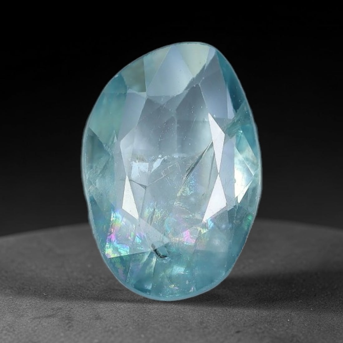 2.61ct Natural Cambodian Blue Zircon Rose Cut Loose Gemstone, 65BV: This fascinating rose cut gemstone is natural blue zircon sourced from Cambodia. The vintage-inspired rose cut facets create soft, diffused light return that beautifully showcases its vivid saturated 