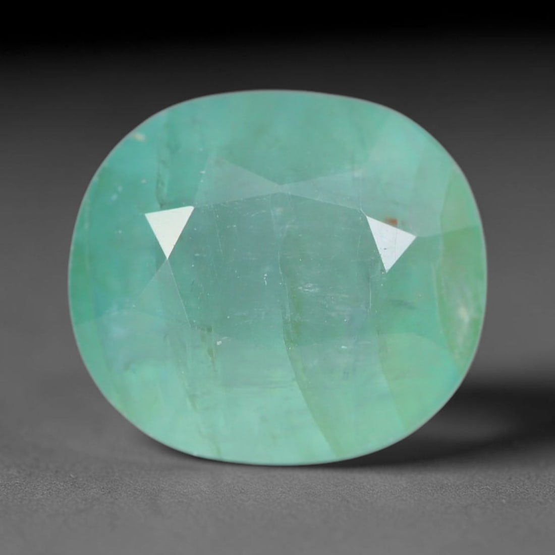 3.57ct Natural Madagascan Faceted Grandidierite Rare Loose Gemstone, 25AS: This expertly faceted finished grandidierite holds soft translucent body tone with fine faint natural internal veining visible beneath precisely cut reflective facets within its 10.1x9x5.8mm calibrate