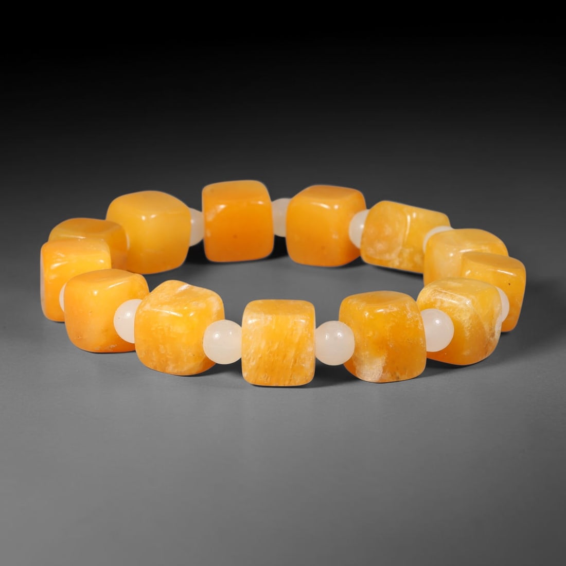 Natural Burmese Type A Jadeite Jade Beaded Bracelet, 43BK: Hand-strung bracelet crafted from polished untreated Burmese Type A jadeite jade beads. Every bead features smooth refined polishing with clean centered drill holes for sturdy flexible stringing. Auth