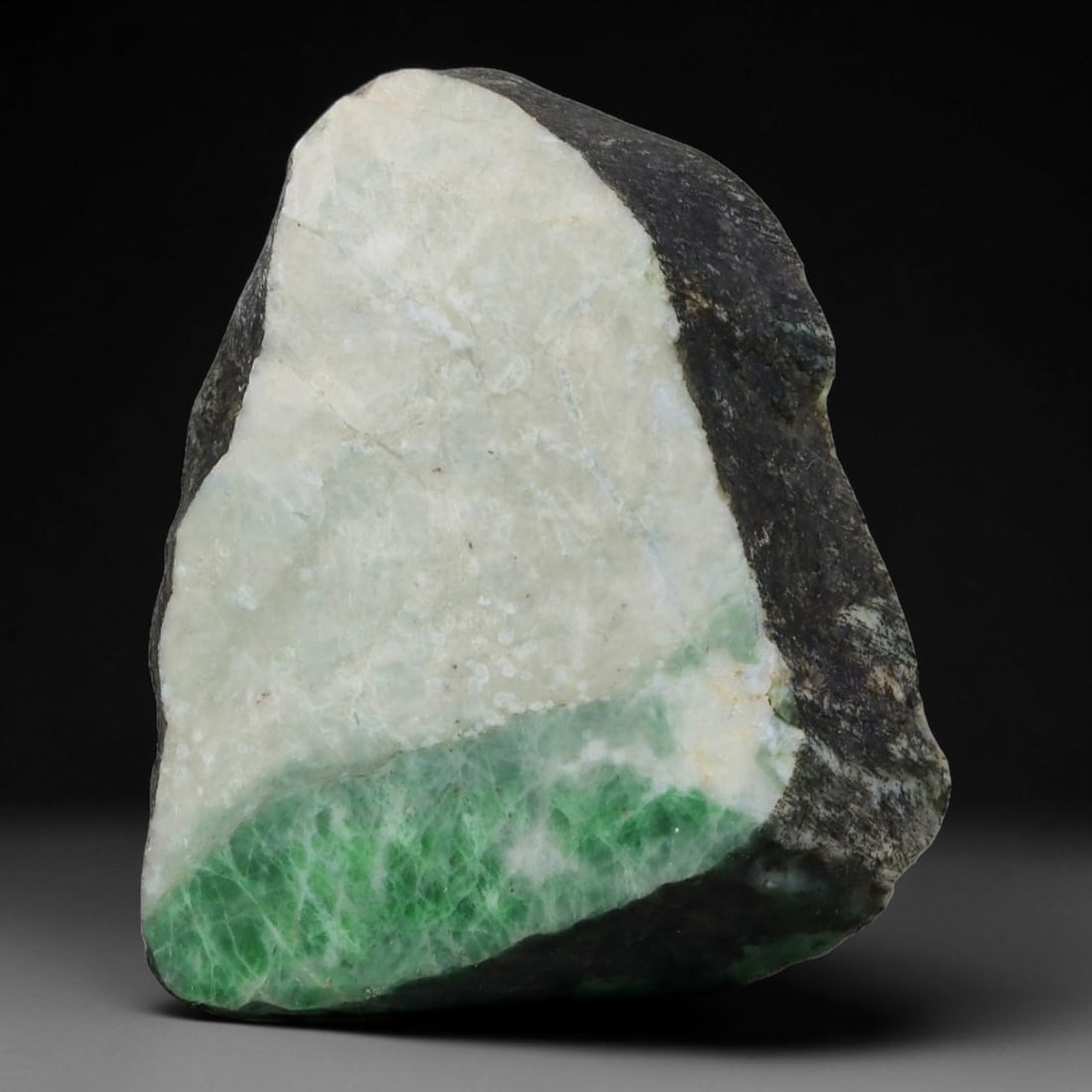 157ct Natural Type A Burmese Jadeite Jade Sliced Rough, 26AZ (1 of 2)