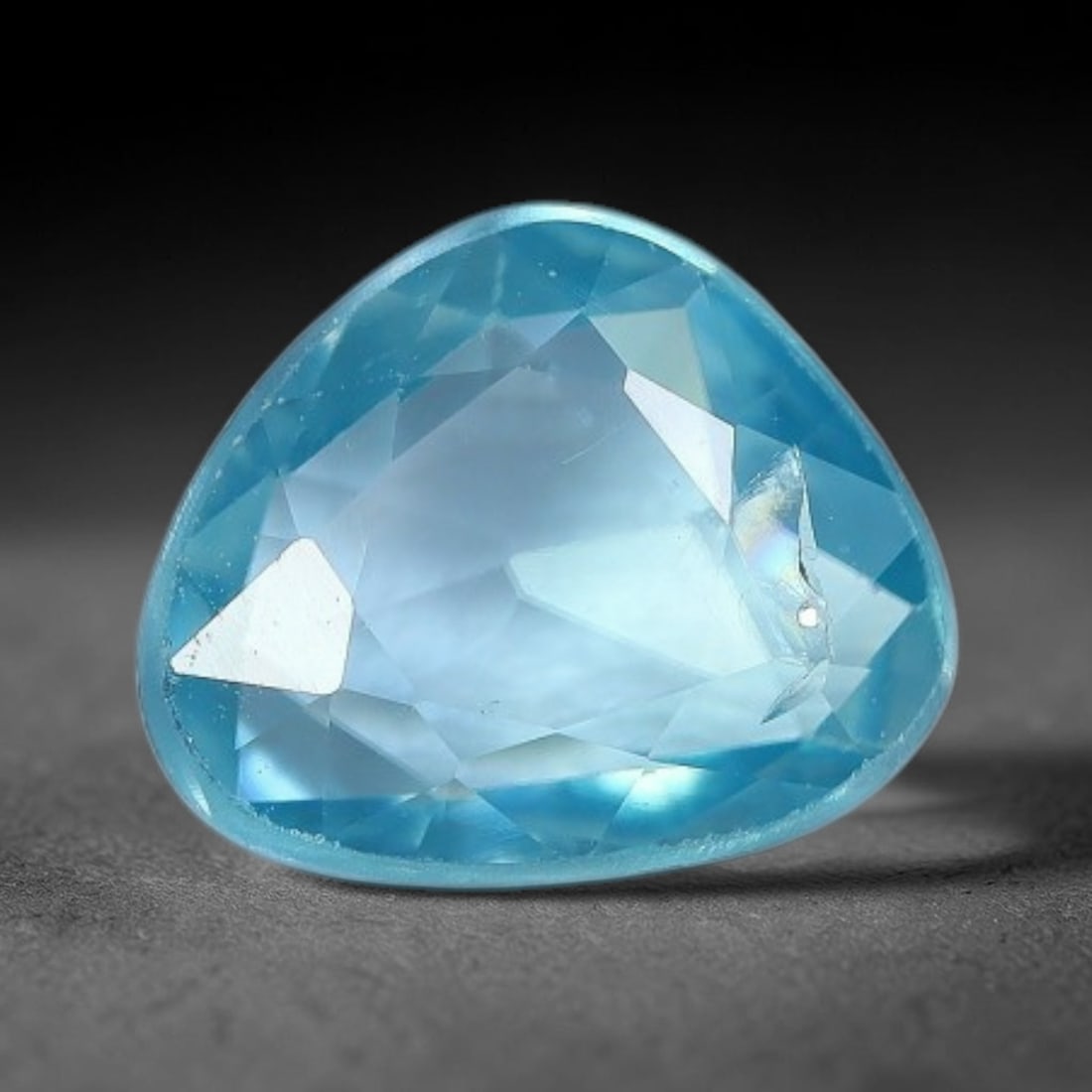 1.95ct Natural Cambodian Blue Zircon Rose Cut Loose Gemstone, 71BV: This fascinating rose cut gemstone is natural blue zircon sourced from Cambodia. The vintage-inspired rose cut facets create soft, diffused light return that beautifully showcases its vivid saturated 