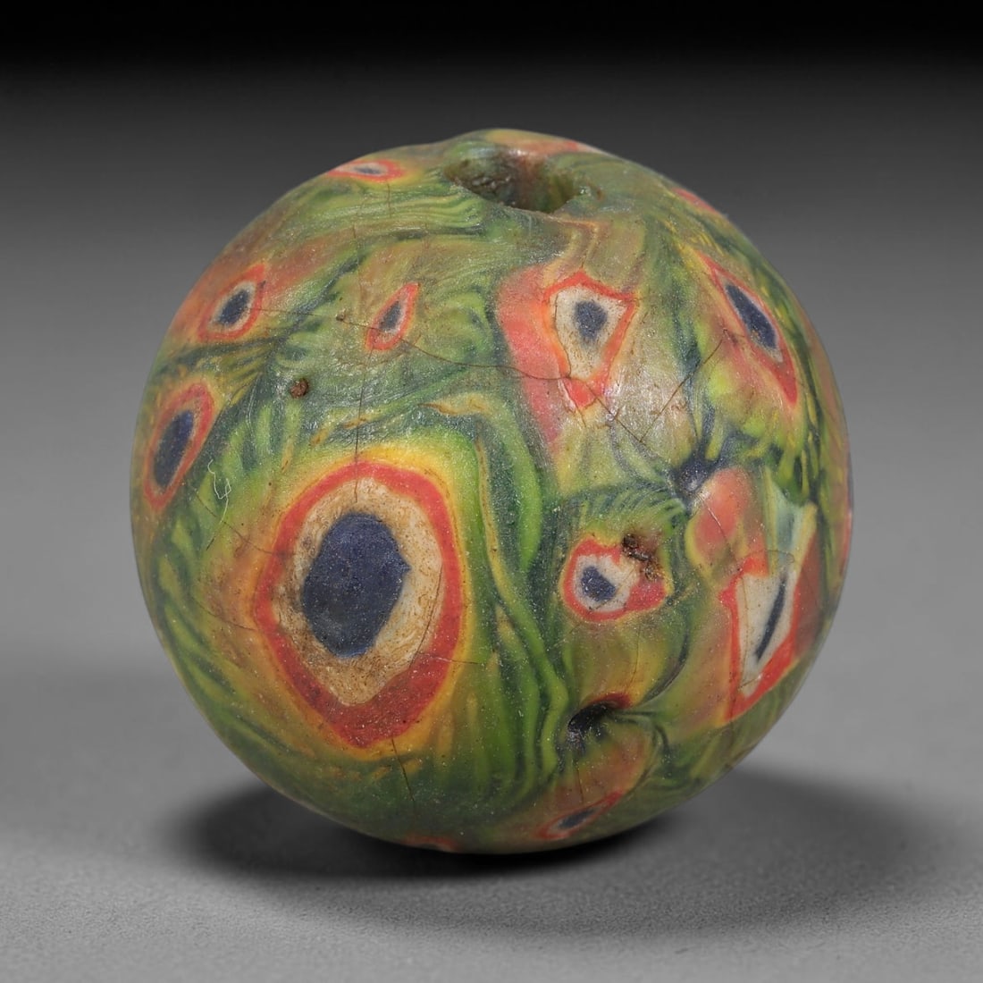 Antique Borneo Glass Trade Bead - 27mm Vintage Handcrafted Bead, 19AA: Antique Borneo glass beads hold deep cultural and historical significance within Southeast Asian maritime trade networks. For centuries, these glass spheres circulated as vital currency, ceremonial ta