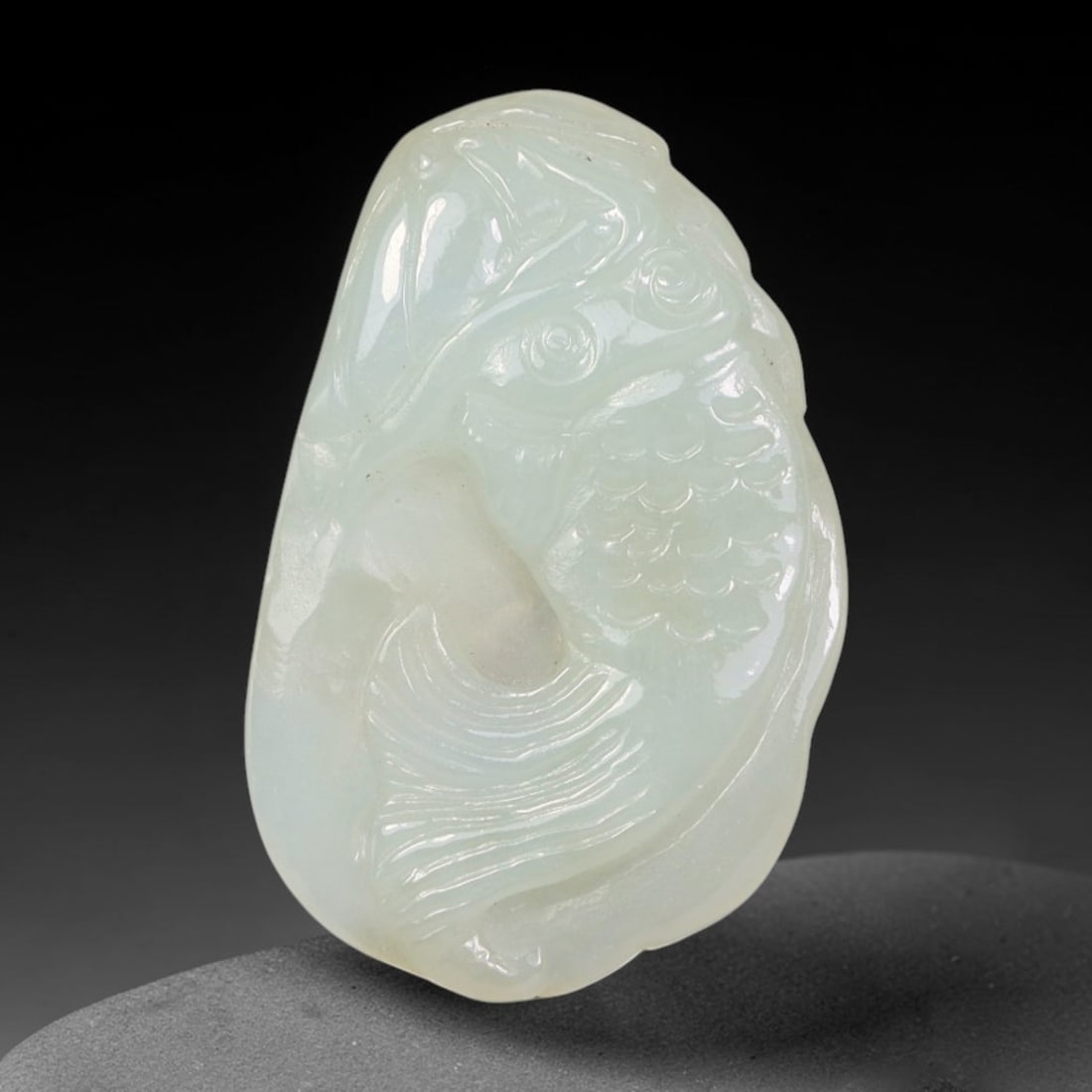 Natural Burmese Type A Jadeite Jade Hand Carved Pendant, 79BL: Artisan hand-carved untreated Burmese Type A jadeite jade pendant measuring 29x20 mm. Carefully sculpted with detailed relief craftsmanship and finished with a smooth glossy polish. Authentic Type A j