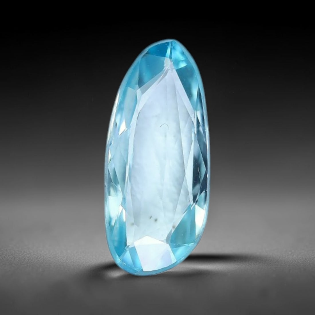 1.08ct Natural Cambodian Blue Zircon Rose Cut Loose Gemstone, 37BV: This fascinating rose cut gemstone is natural blue zircon sourced from Cambodia. The vintage-inspired rose cut facets create soft, diffused light return that beautifully showcases its vivid saturated 