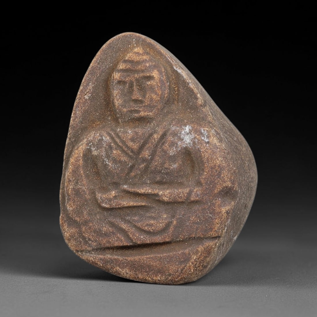 Antique Japanese Edo Period Stone Amulet (16031868 CE), 81EJ (1 of 1)