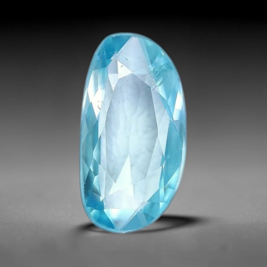 0.97ct Natural Cambodian Blue Zircon Rose Cut Loose Gemstone, 45BX: This fascinating rose cut gemstone is natural blue zircon sourced from Cambodia. The vintage-inspired rose cut facets create soft, diffused light return that beautifully showcases its vivid saturated 