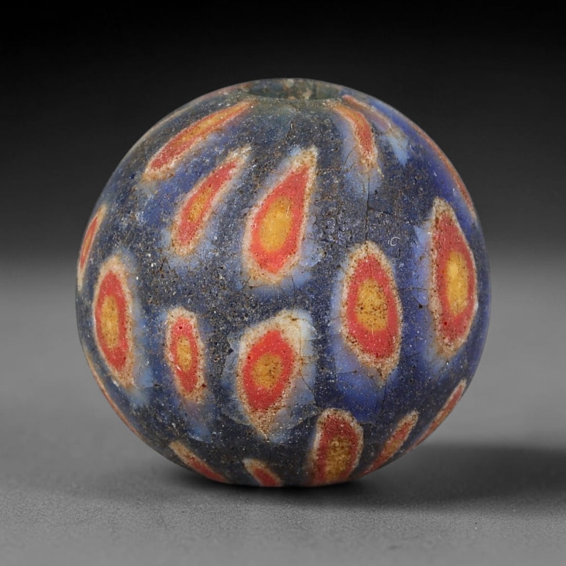Antique Borneo Glass Trade Bead - 18mm Vintage Handcrafted Bead, 30AA: Antique Borneo glass beads hold deep cultural and historical significance within Southeast Asian maritime trade networks. For centuries, these glass spheres circulated as vital currency, ceremonial ta