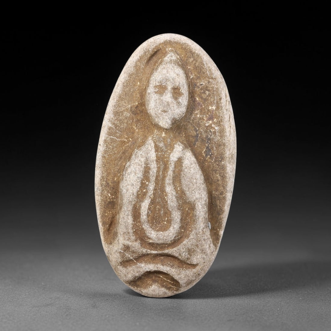 Antique Japanese Edo Period Stone Amulet (16031868 CE), 11EK (1 of 1)