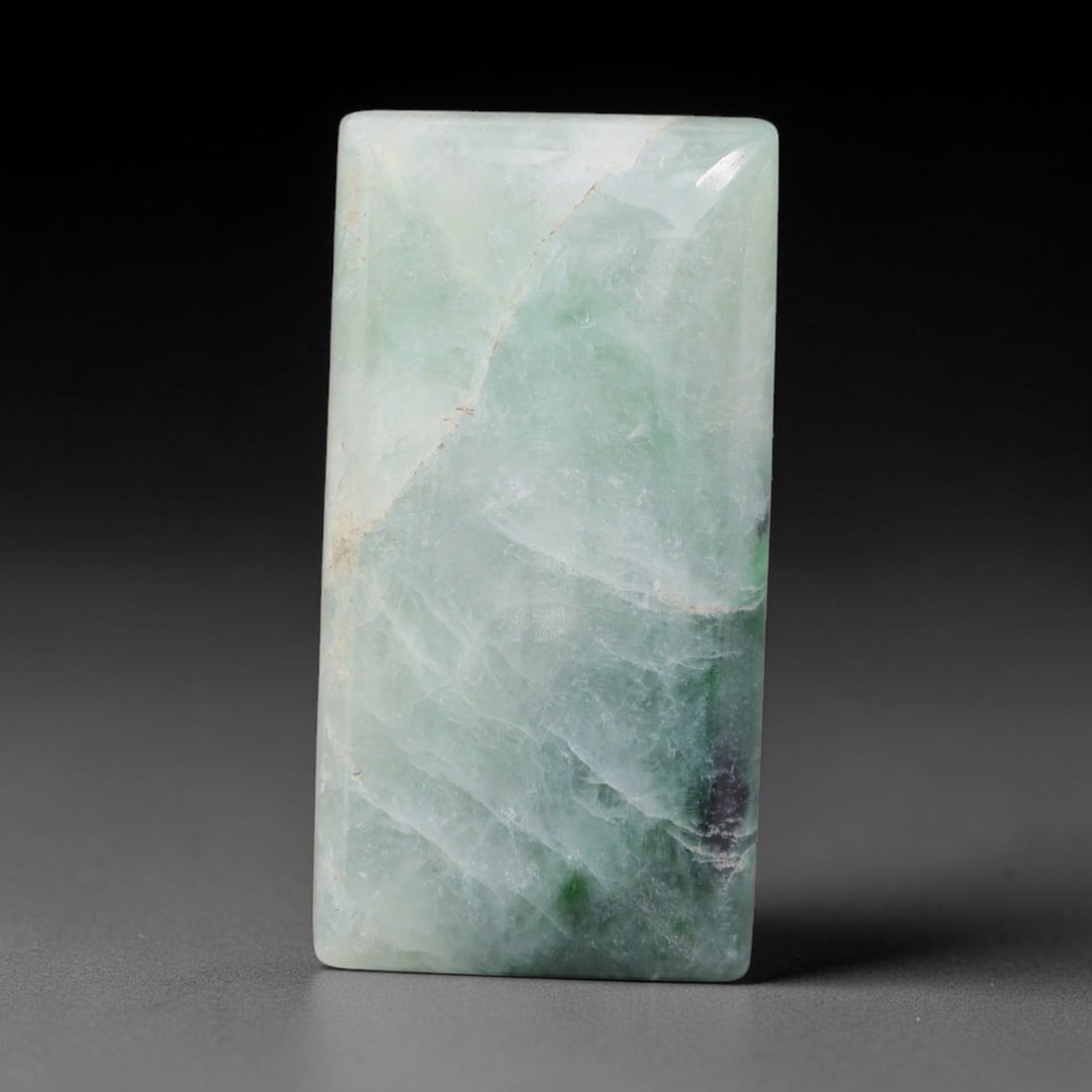 23ct Natural Burmese Type A Jadeite Jade Cabochon, 93EH: This single loose natural Burmese Type A jadeite jade cabochon, fully untreated with no dyeing, bleaching or resin impregnation, this genuine Type A jade retains its all-natural crystalline structure 