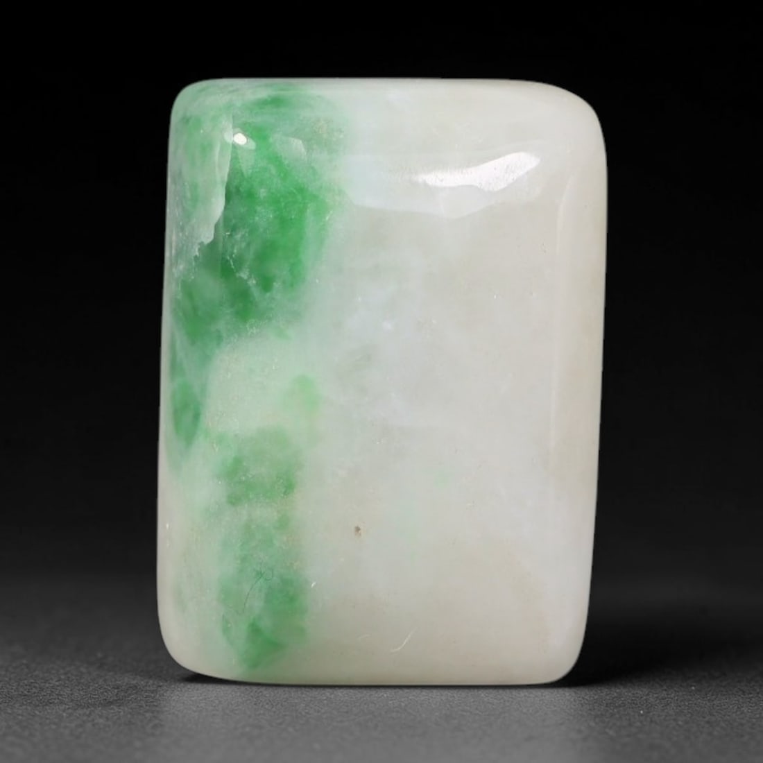 24ct Natural Burmese Type A Jadeite Jade Cabochon, 94EH: This single loose natural Burmese Type A jadeite jade cabochon, fully untreated with no dyeing, bleaching or resin impregnation, this genuine Type A jade retains its all-natural crystalline structure 