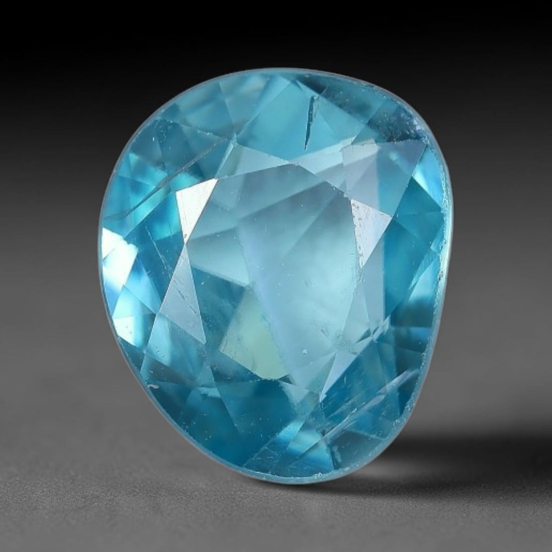 3.64ct Natural Cambodian Blue Zircon Rose Cut Loose Gemstone, 73BV: This fascinating rose cut gemstone is natural blue zircon sourced from Cambodia. The vintage-inspired rose cut facets create soft, diffused light return that beautifully showcases its vivid saturated 