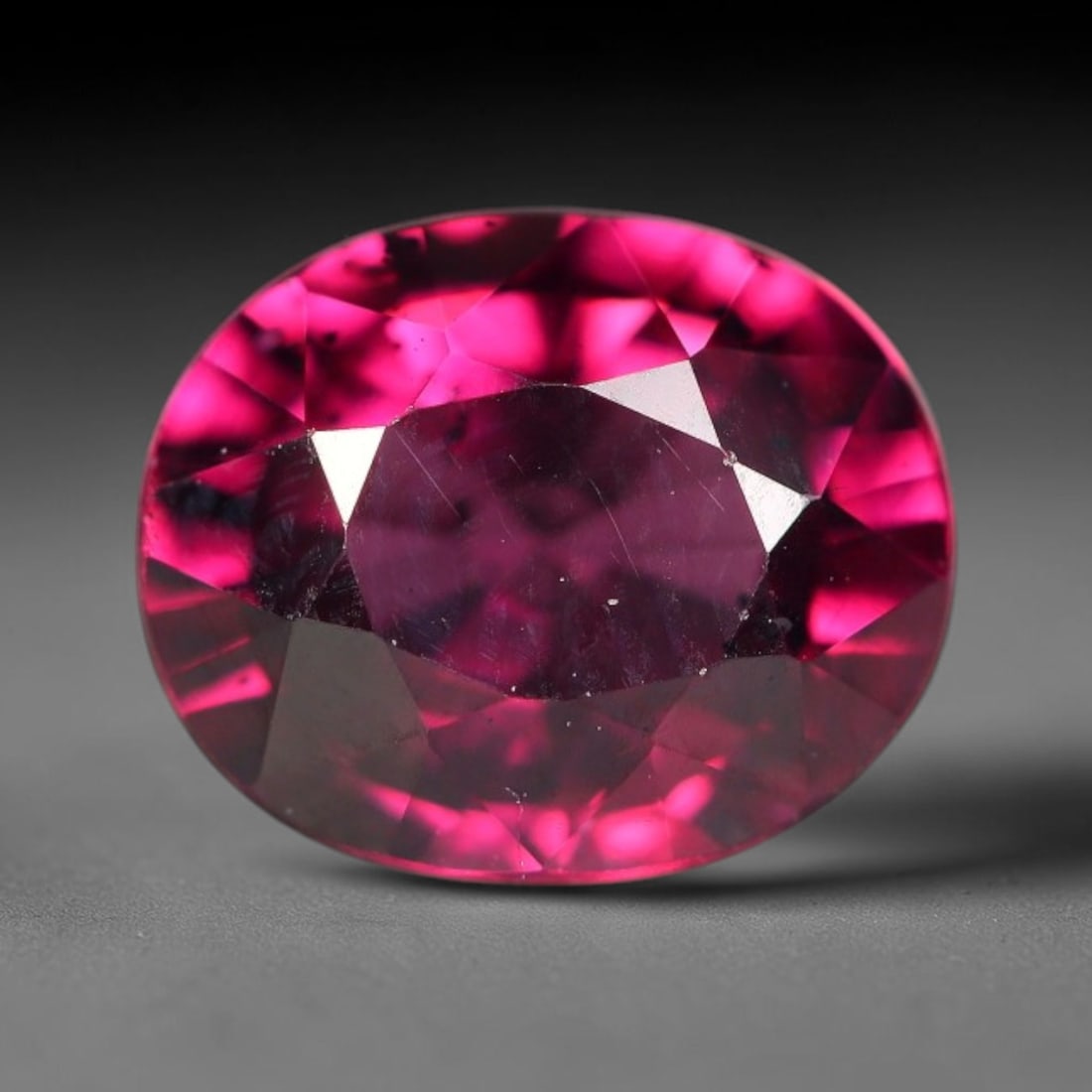 1.47ct Natural Tanzanian Rhodolite Garnet Loose Gemstone, 13BW: This natural rhodolite garnet originates from Tanzania, featuring well finished faceting that enhances light performance within the transparent crystal. Dimensions measure 7.4x6.2x3.8mm, fully polishe